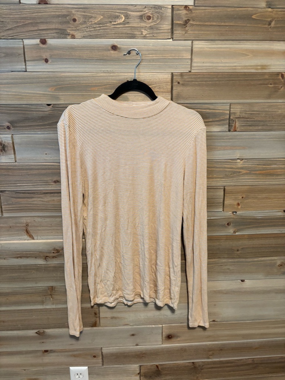 Women’s Yellow Striped Long Sleeve Top